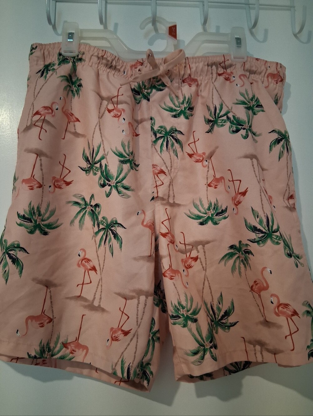 Old Navy Men's Pink Flamingo Print Swim Shorts